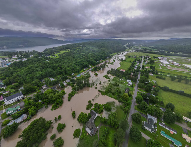 Current Aerial View of Barton Village Flooding - Barton Chronicle Newspaper