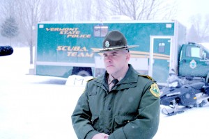 Lieutenant Kirk Cooper of the Vermont State Police.  Photo by Richard Creaser