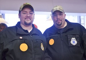 Two Barton ambulance drivers, Luke Willard of Brownington and Jeffrey Youry of Troy, brought nearly 2,000 signatures against S.31 to present to their senators. 